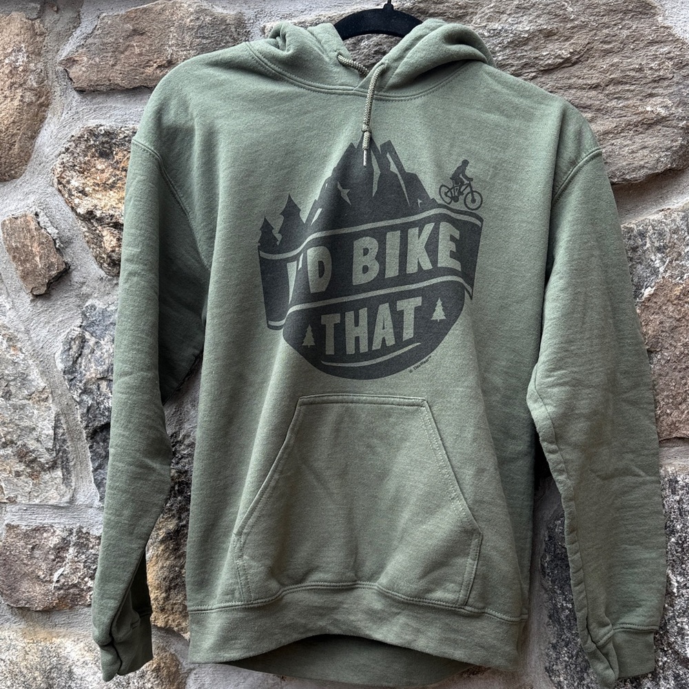 Gildan Olive Graphic Hoodie for Men
